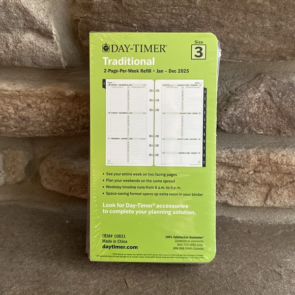Day-Timer Weekly Planner Refill - Picture 2 of 2